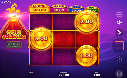 Bonus Game attivo — sfondo lava