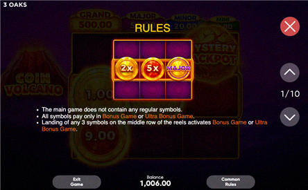 Regole Coin Volcano pagina 1